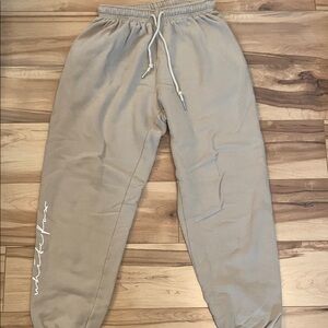 White Fox Boutique Tan Joggers